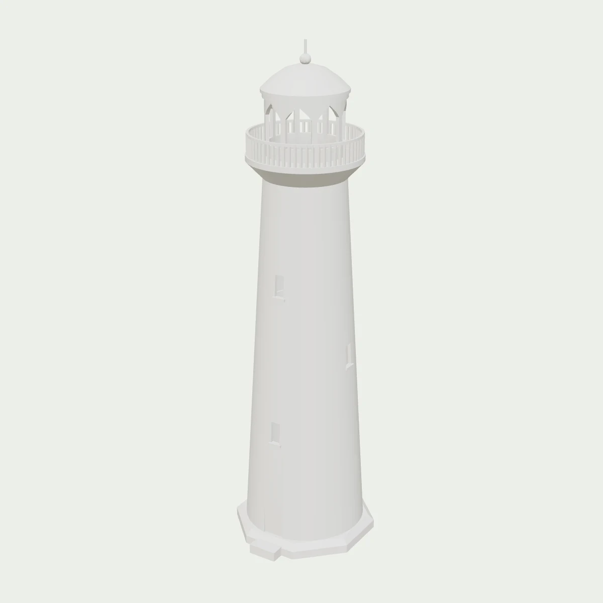 Farol listrado na cor branco