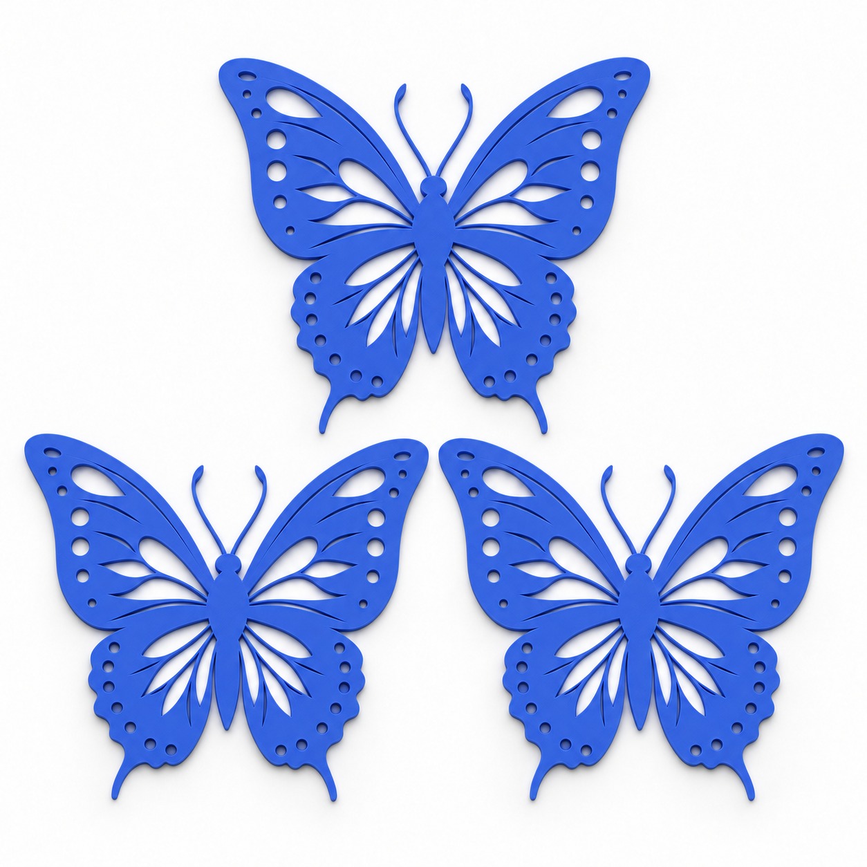 Borboletas decorativas de parede na cor Azul, foto principal (foto ilustrativa criada com IA)