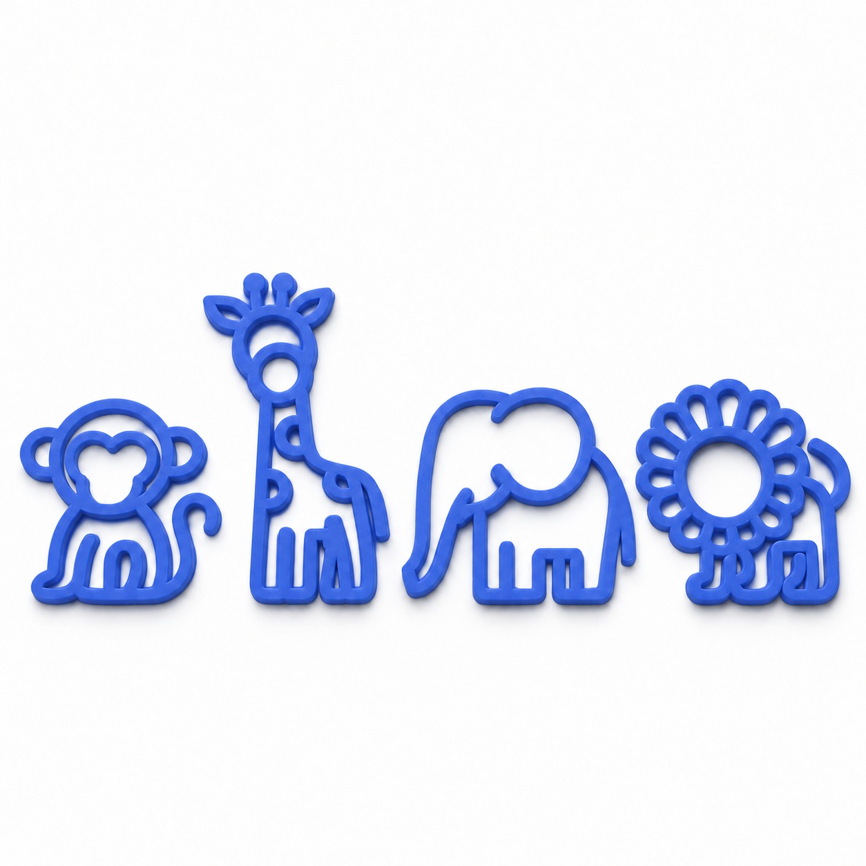 Animais de safari para quarto infantil na cor Azul, foto principal (foto ilustrativa criada com IA)